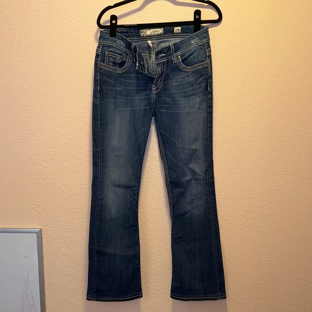 BKE Women's Boot Cut Jeans in Deep Blue
